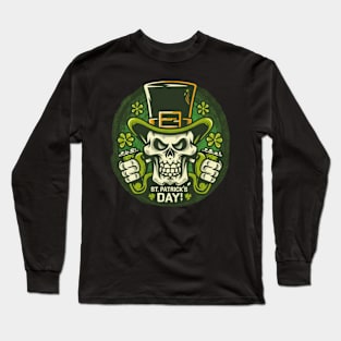 St. Patrick's skull Long Sleeve T-Shirt